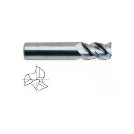 3 Flute Long Length 50 Deg Helix Ticn-Coated Carbide